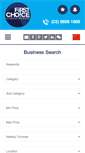 Mobile Screenshot of firstchoicebb.com.au